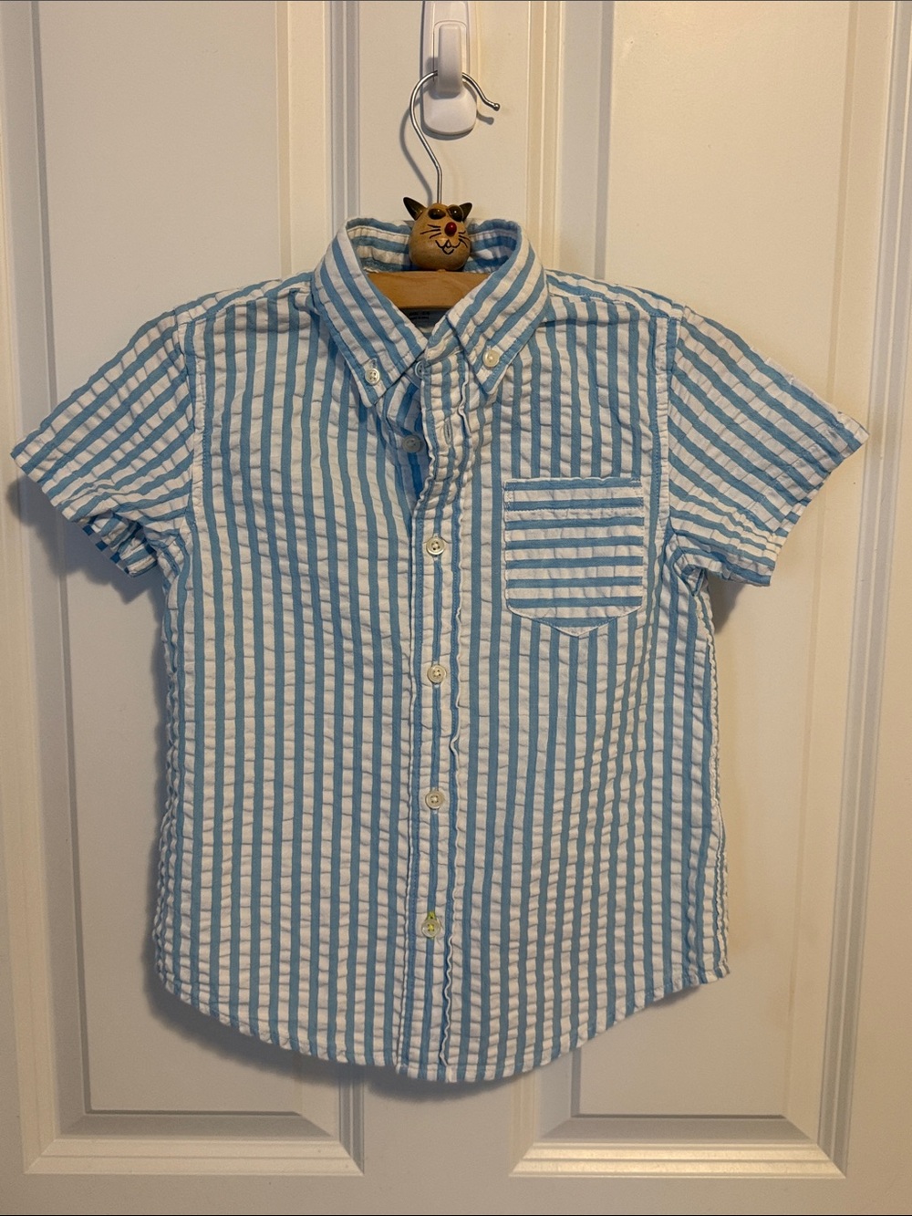 J. Crew Kids seersucker shirt